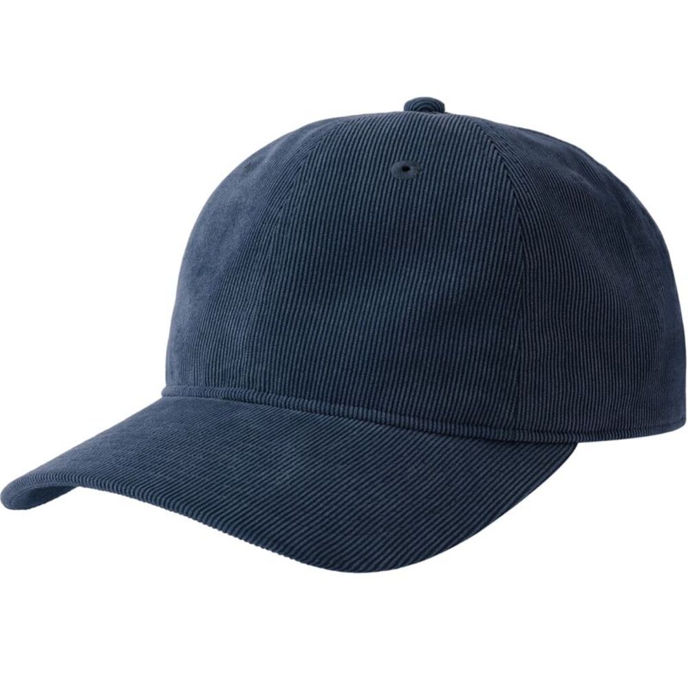 Atlantis Unisex Adult Creep S Corduroy Recycled Baseball Cap / Navy